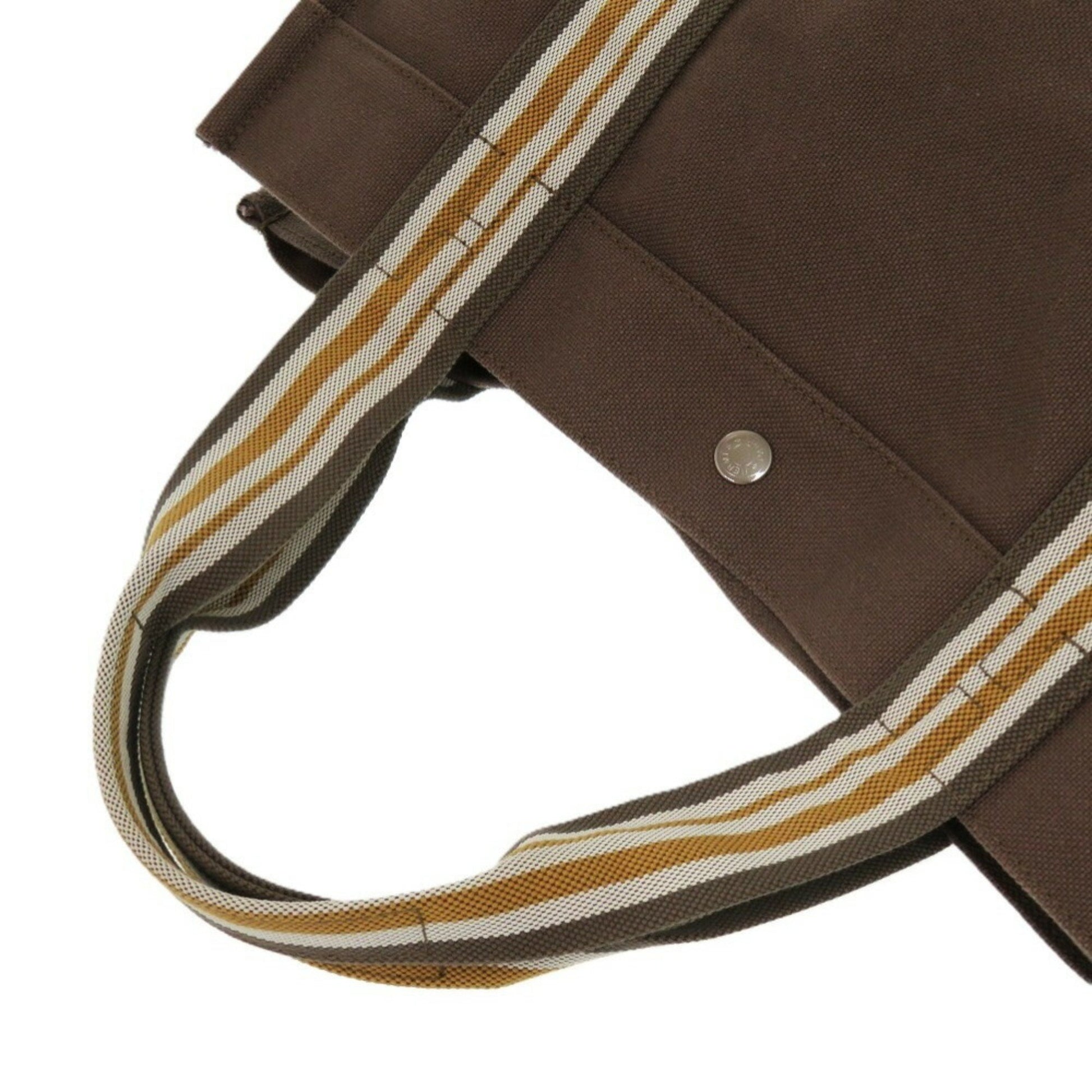 Hermès Toto, Brown, Canvas, tote