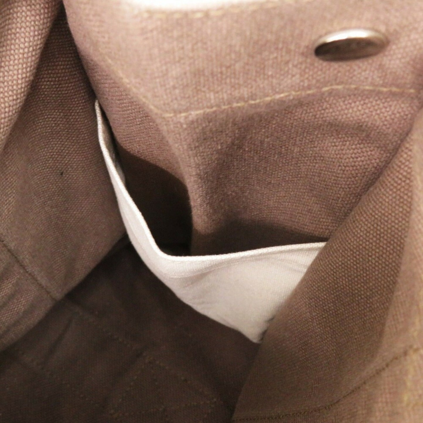 Hermès Toto, Brown, Canvas, tote
