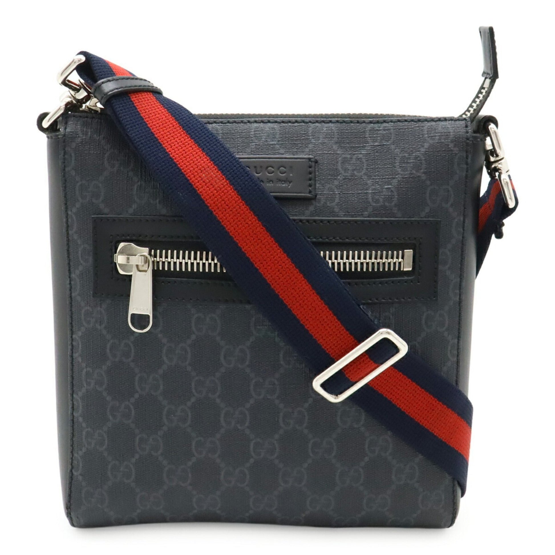 Gucci Ophidia, GRAY, Canvas, shoulder
