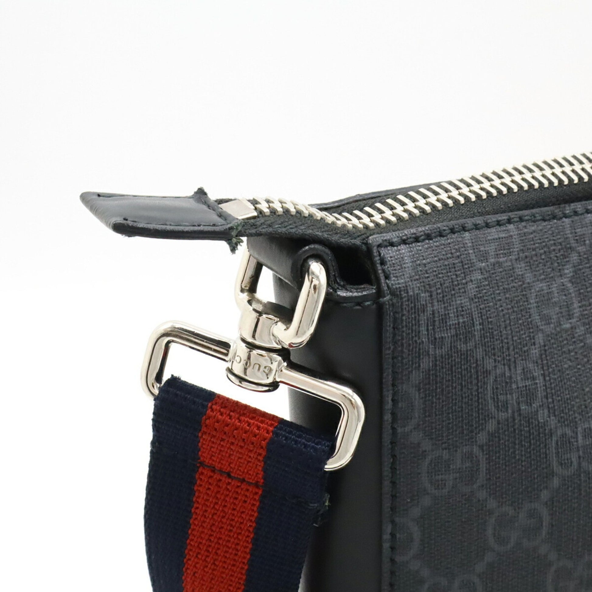 Gucci Ophidia, GRAY, Canvas, shoulder