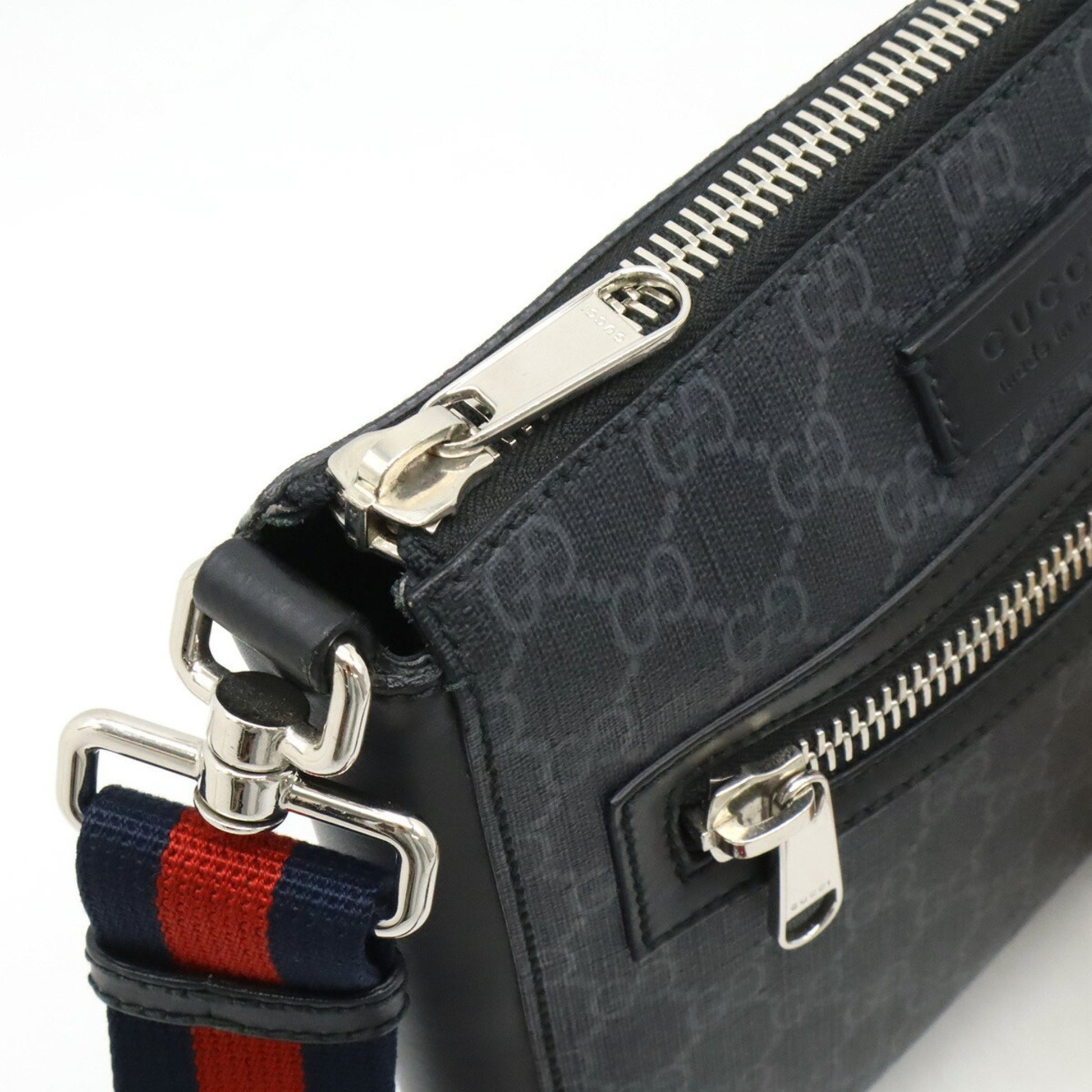 Gucci Ophidia, GRAY, Canvas, shoulder