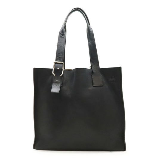 Loewe Buckle, Black, Leather, shoulder
