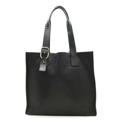 Loewe Buckle, Black, Leather, shoulder