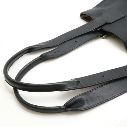 Loewe Buckle, Black, Leather, shoulder