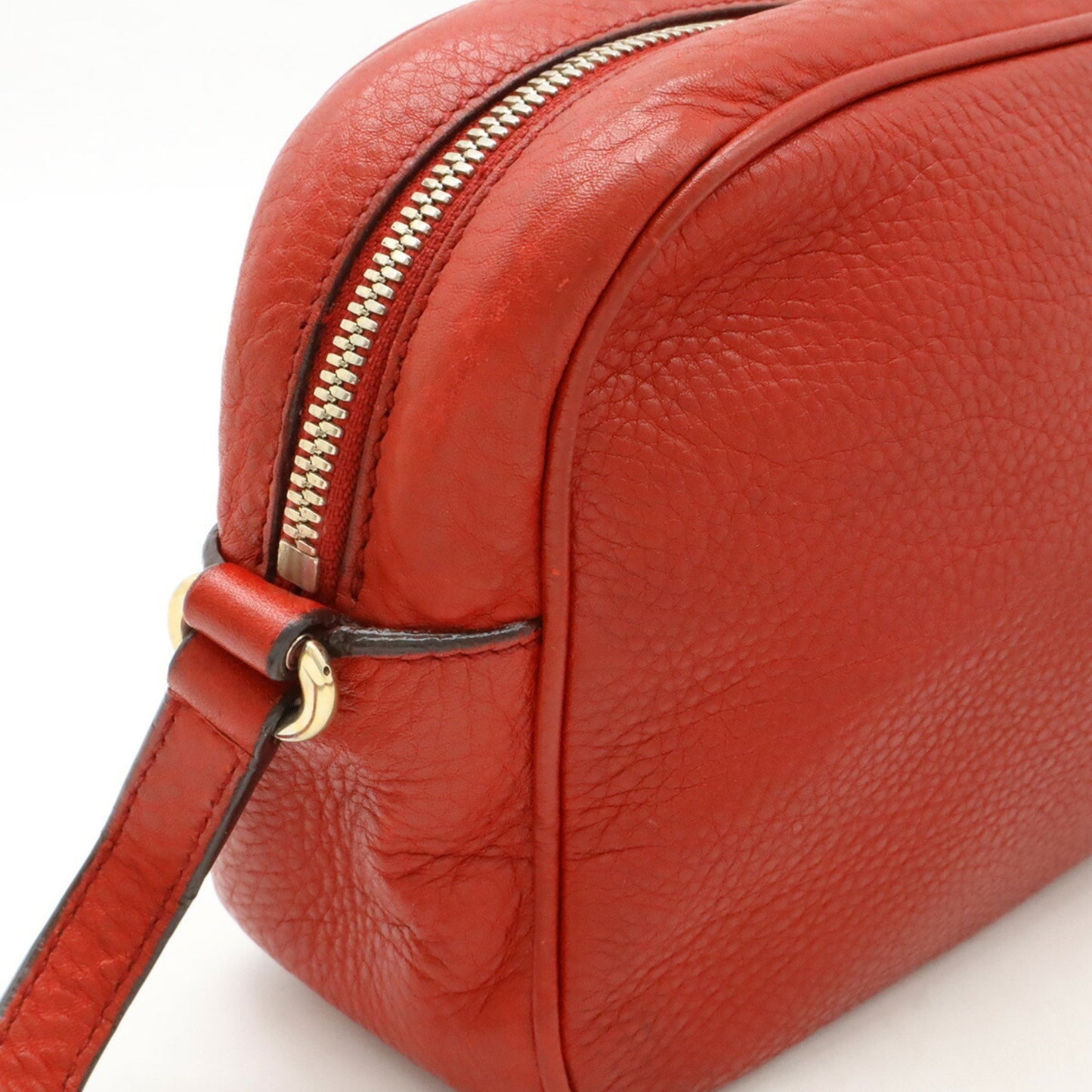 Gucci Soho, Red, Leather, shoulder