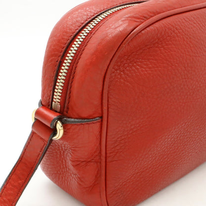Gucci Soho, Red, Leather, shoulder