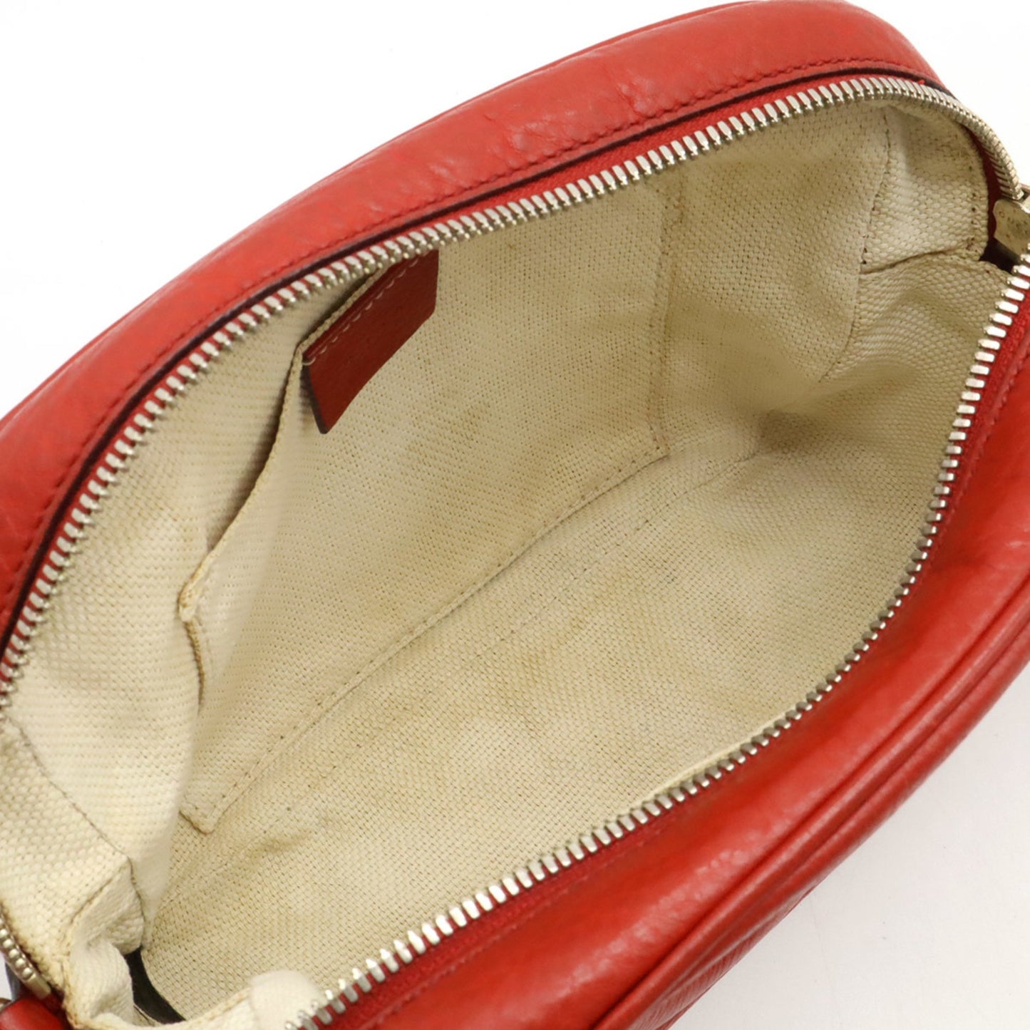 Gucci Soho, Red, Leather, shoulder
