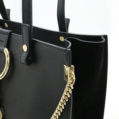 Chloé Faye, Black, Leather, shoulder