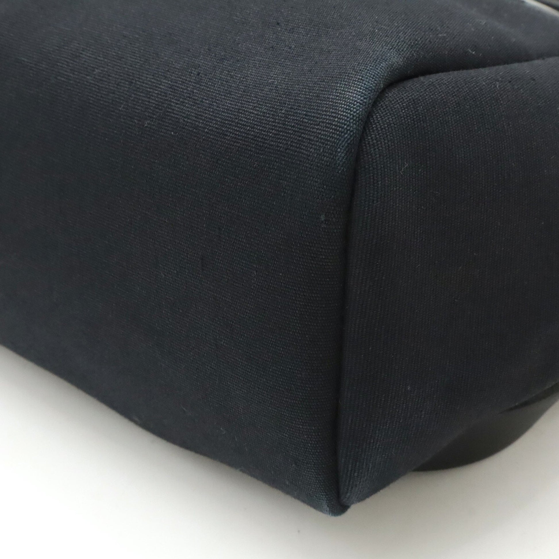 Hermès Herbag, Black, Canvas, backpack