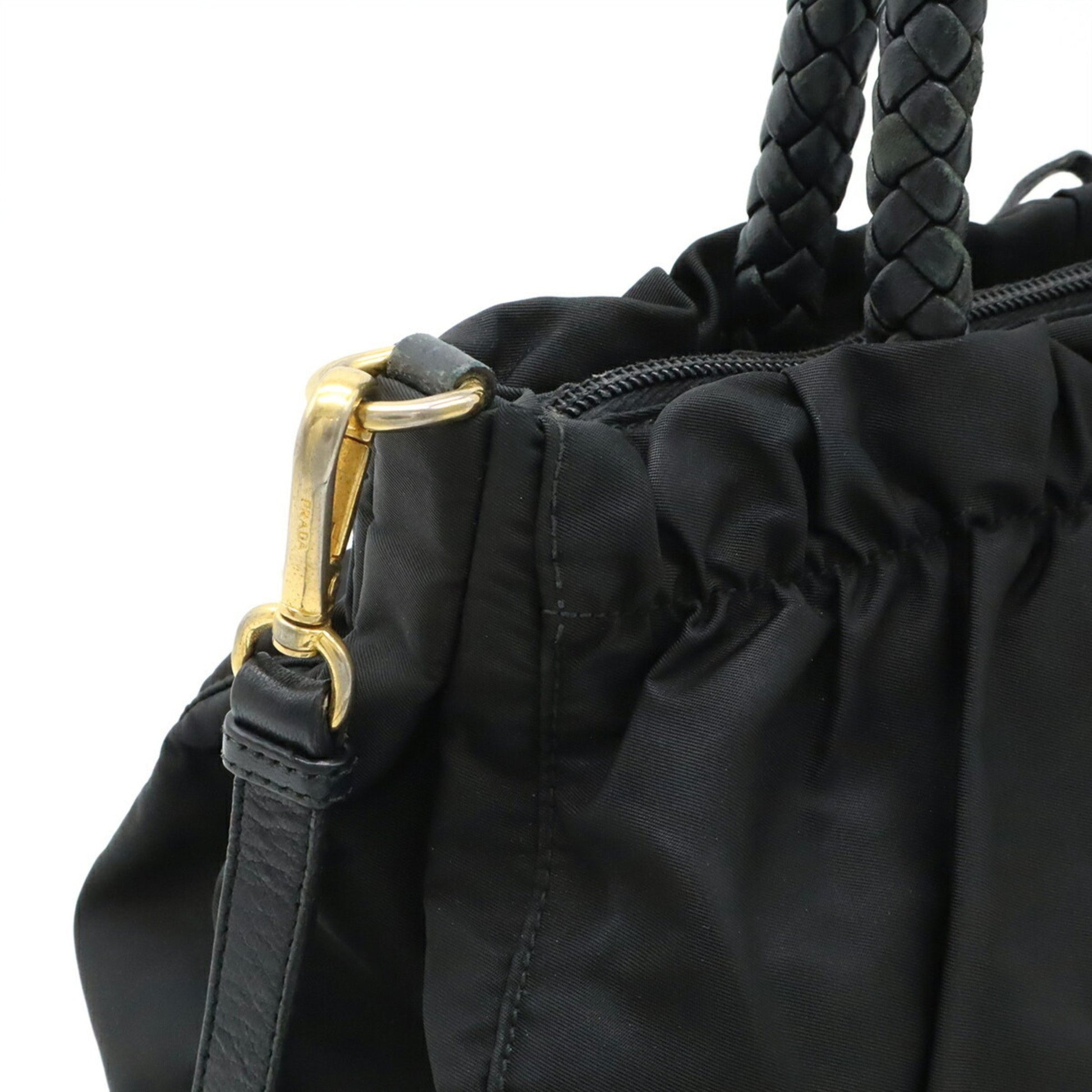 Prada Re-Nylon, Black, NYLON, handbag
