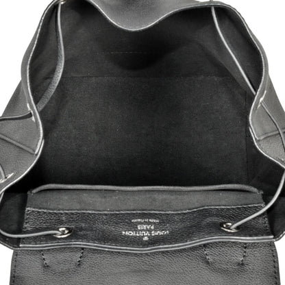 Louis Vuitton Lockme, Black, Leather, backpack