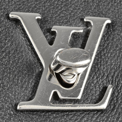 Louis Vuitton Lockme, Black, Leather, backpack