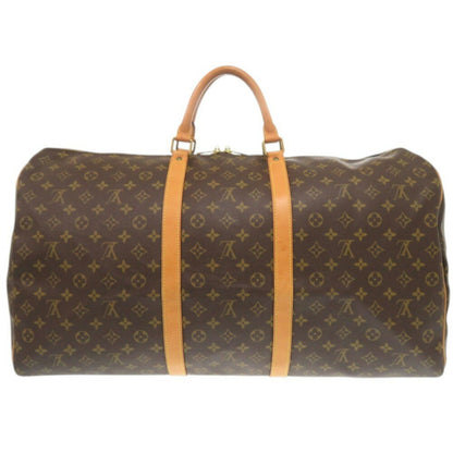 Louis Vuitton Keepall 60, Brown, Canvas, travel