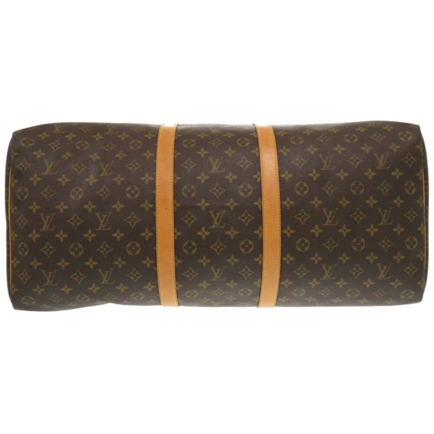 Louis Vuitton Keepall 60, Brown, Canvas, travel