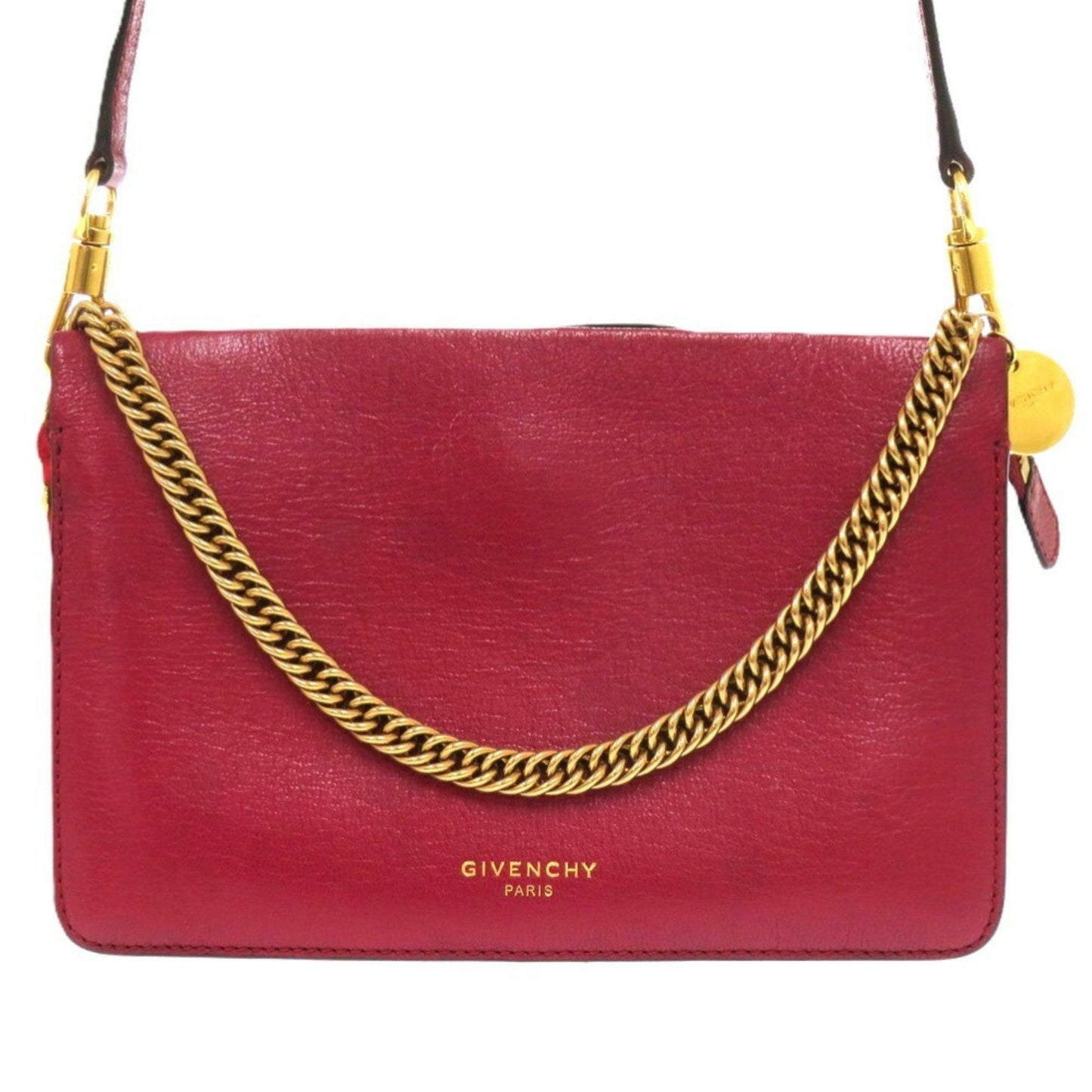 Givenchy Cross3, Red, Leather, shoulder