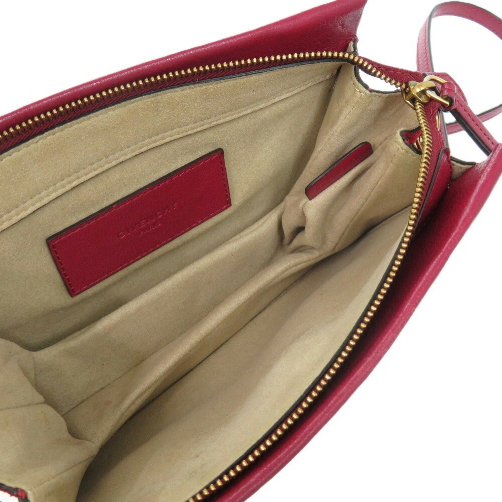 Givenchy Cross3, Red, Leather, shoulder