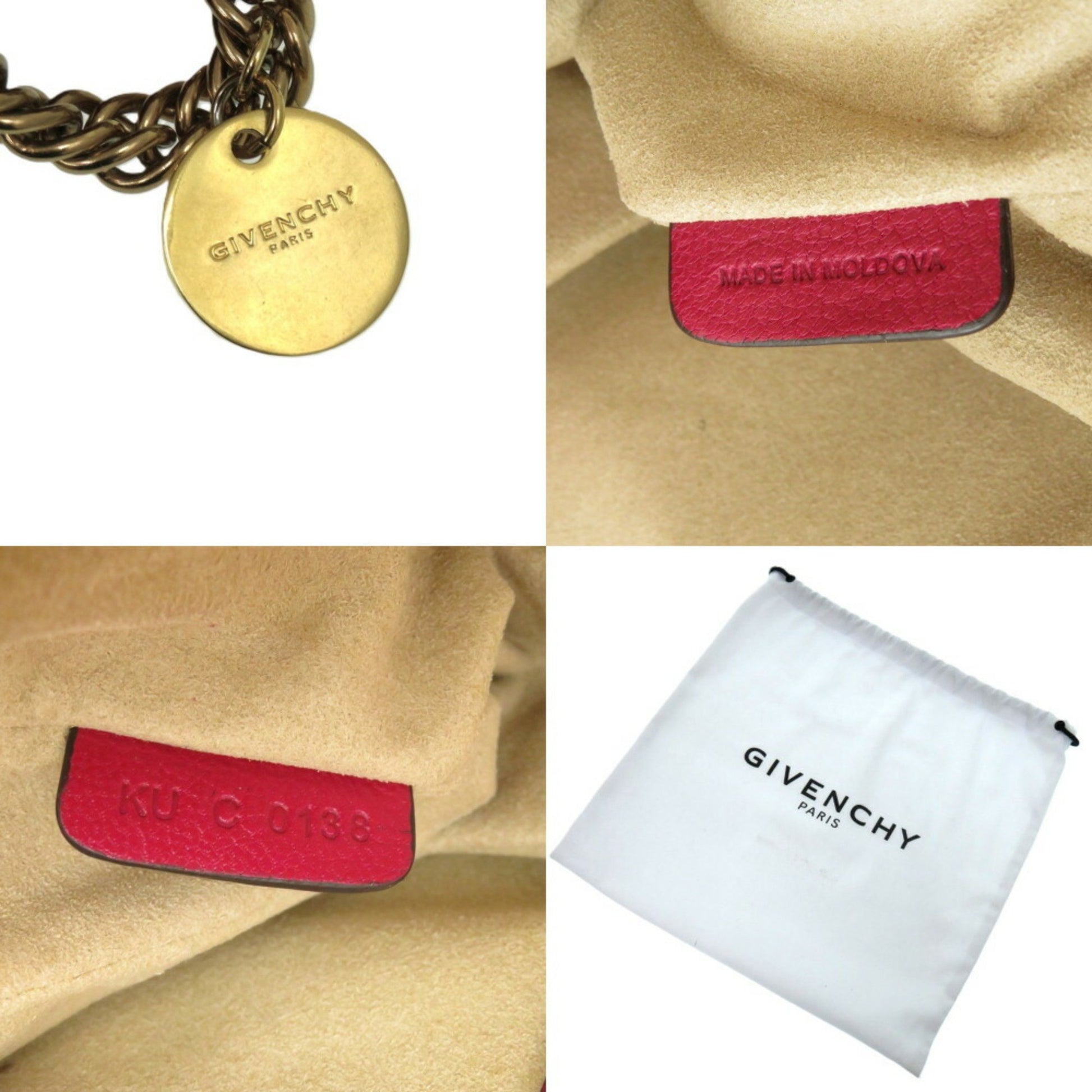 Givenchy Cross3, Red, Leather, shoulder