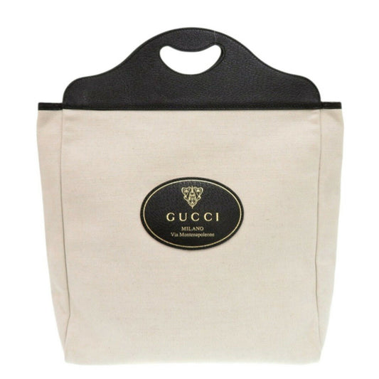 Gucci Cabas, Beige, "CANVAS, LEATHER", tote