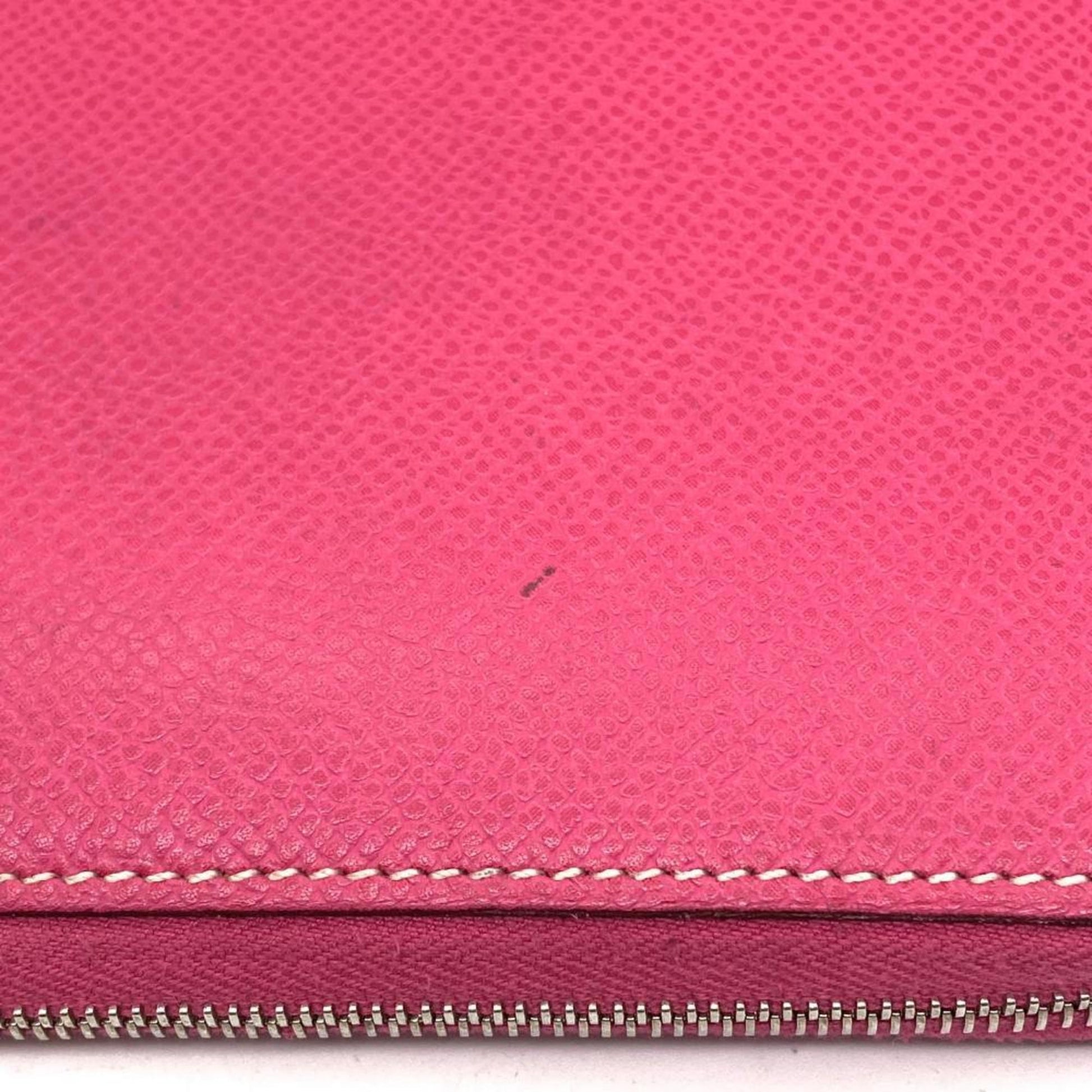 Hermès Silk'In, Pink, Leather, wallet