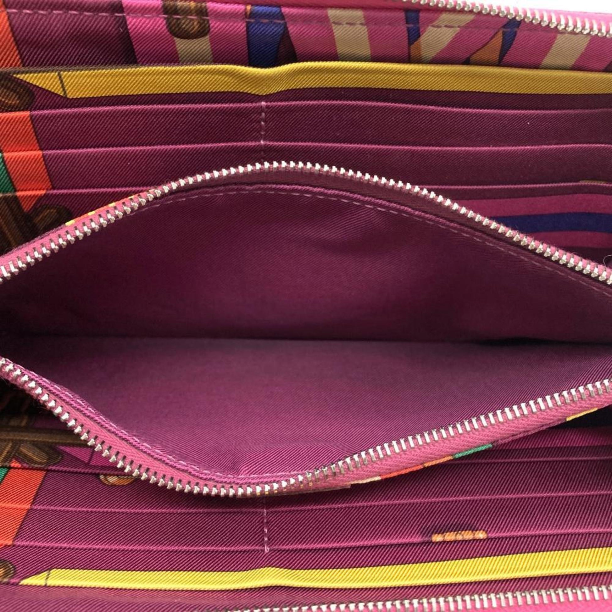 Hermès Silk'In, Pink, Leather, wallet