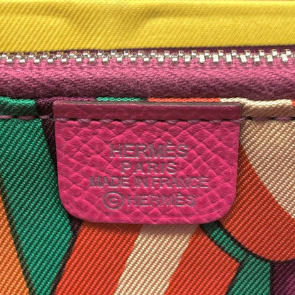 Hermès Silk'In, Pink, Leather, wallet