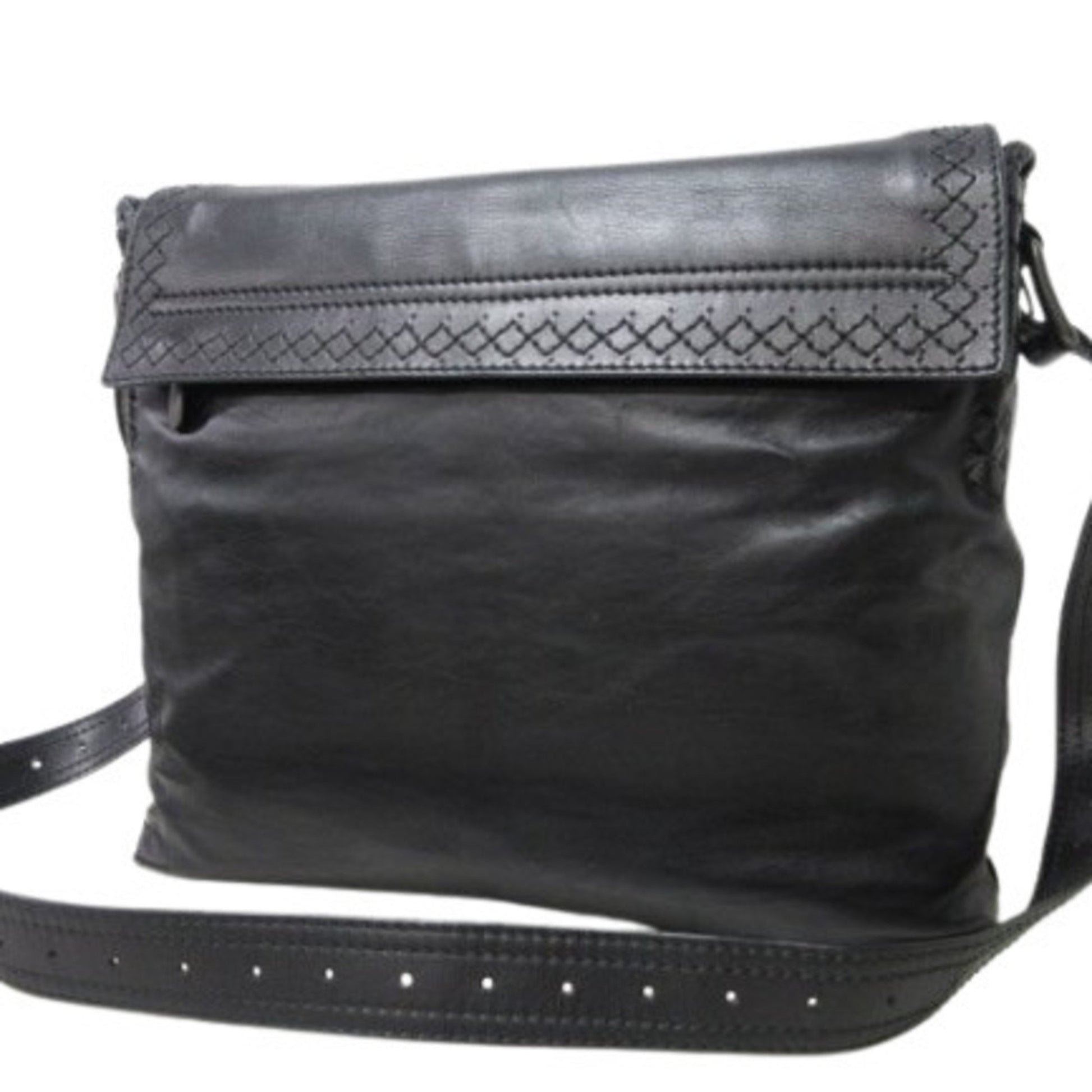 Bottega Veneta Cervo, Black, Leather, shoulder