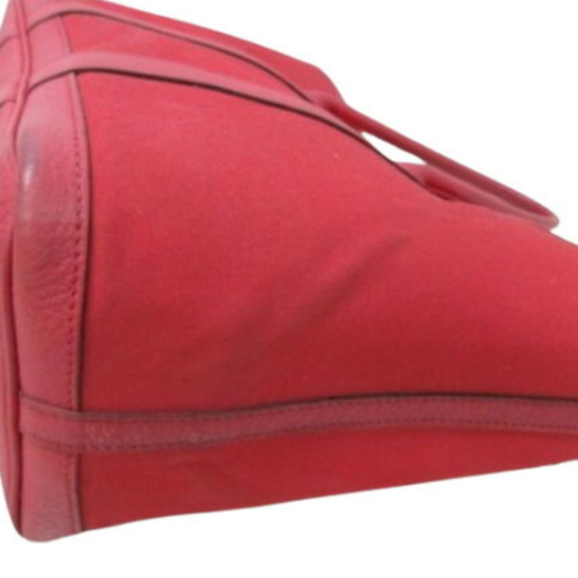 Hermès Garden Party, Red, "CANVAS, LEATHER", tote