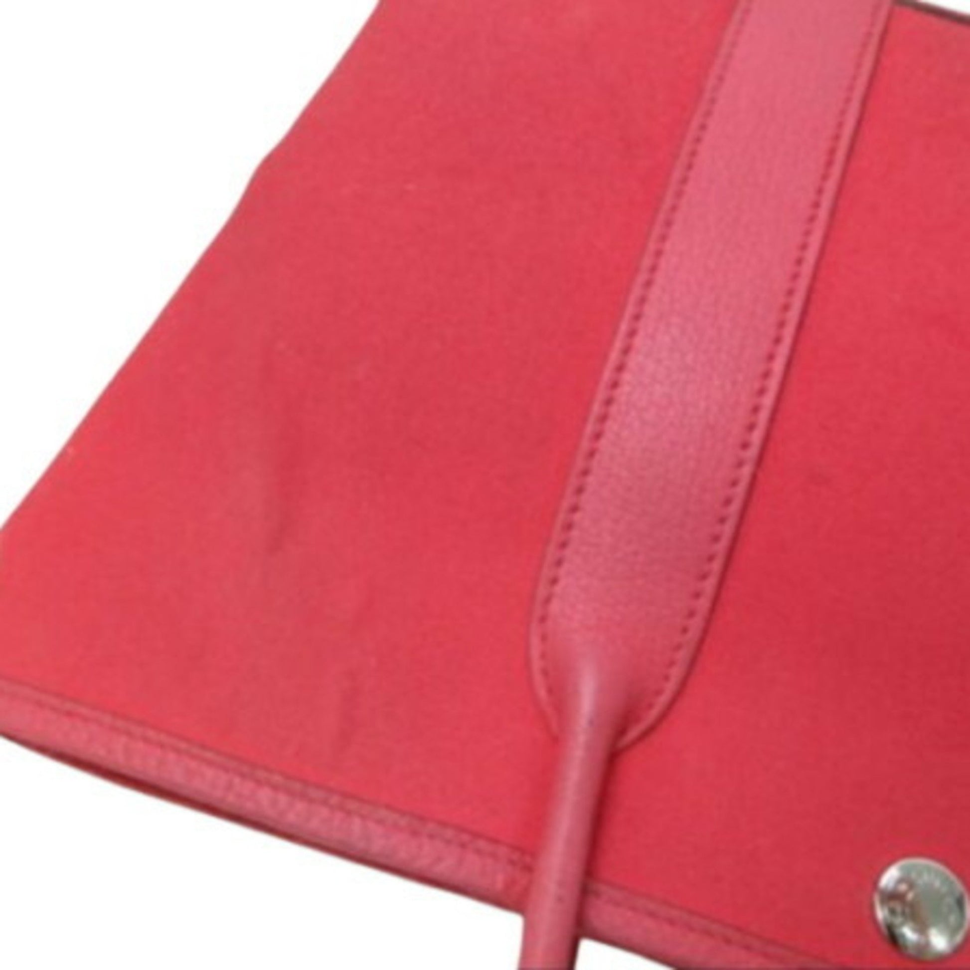 Hermès Garden Party, Red, "CANVAS, LEATHER", tote