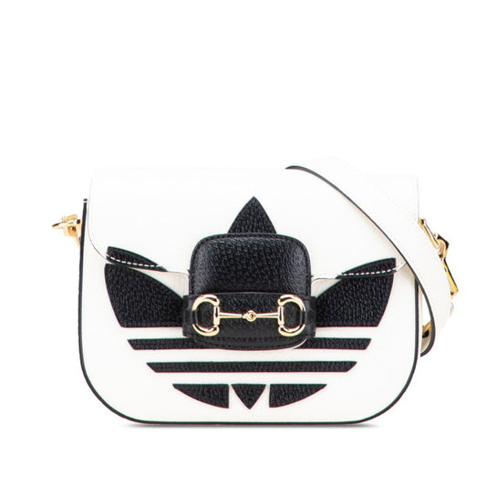 Gucci Horsebit, White, Leather, shoulder