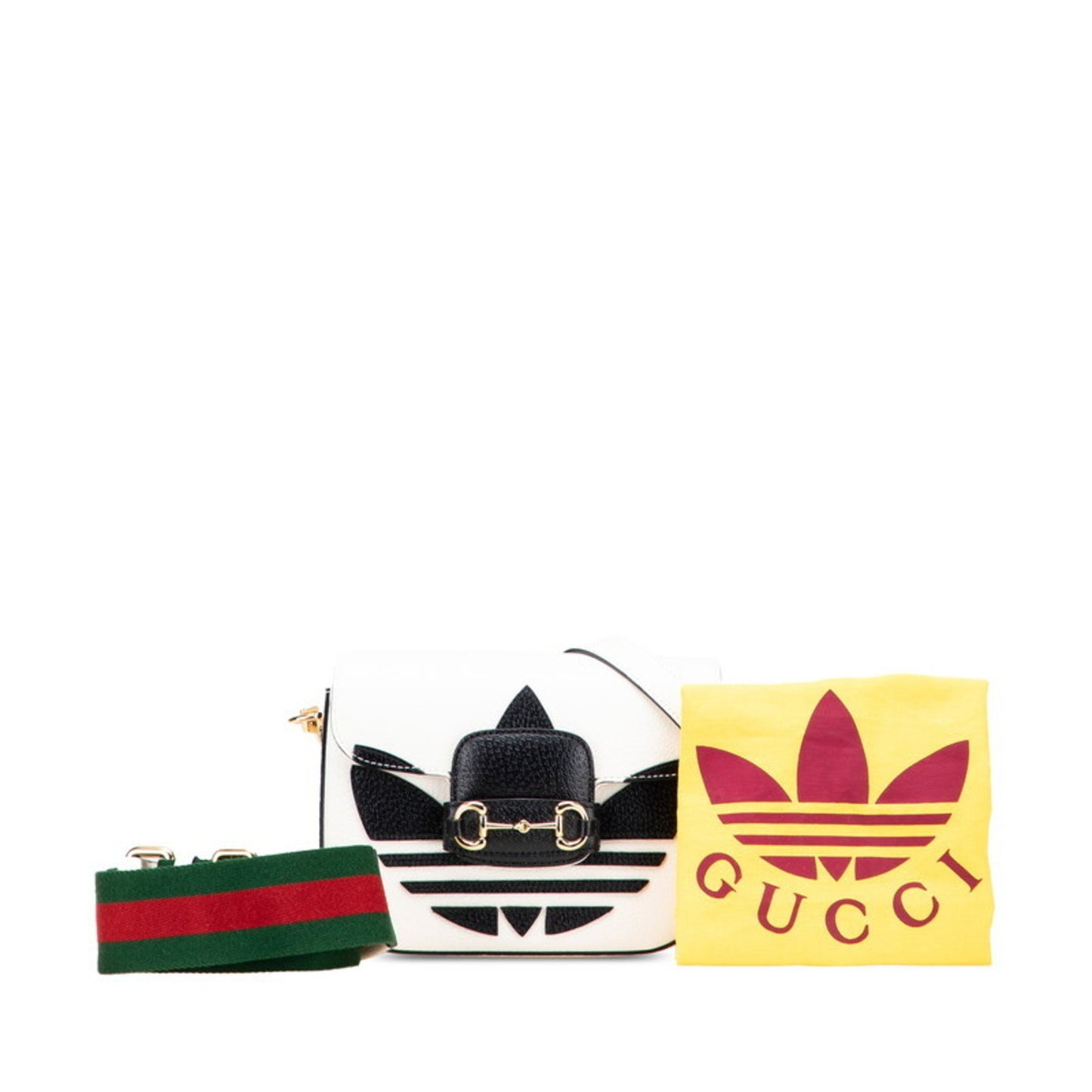 Gucci Horsebit, White, Leather, shoulder