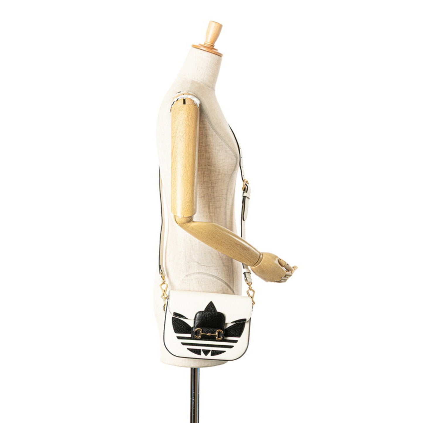Gucci Horsebit, White, Leather, shoulder