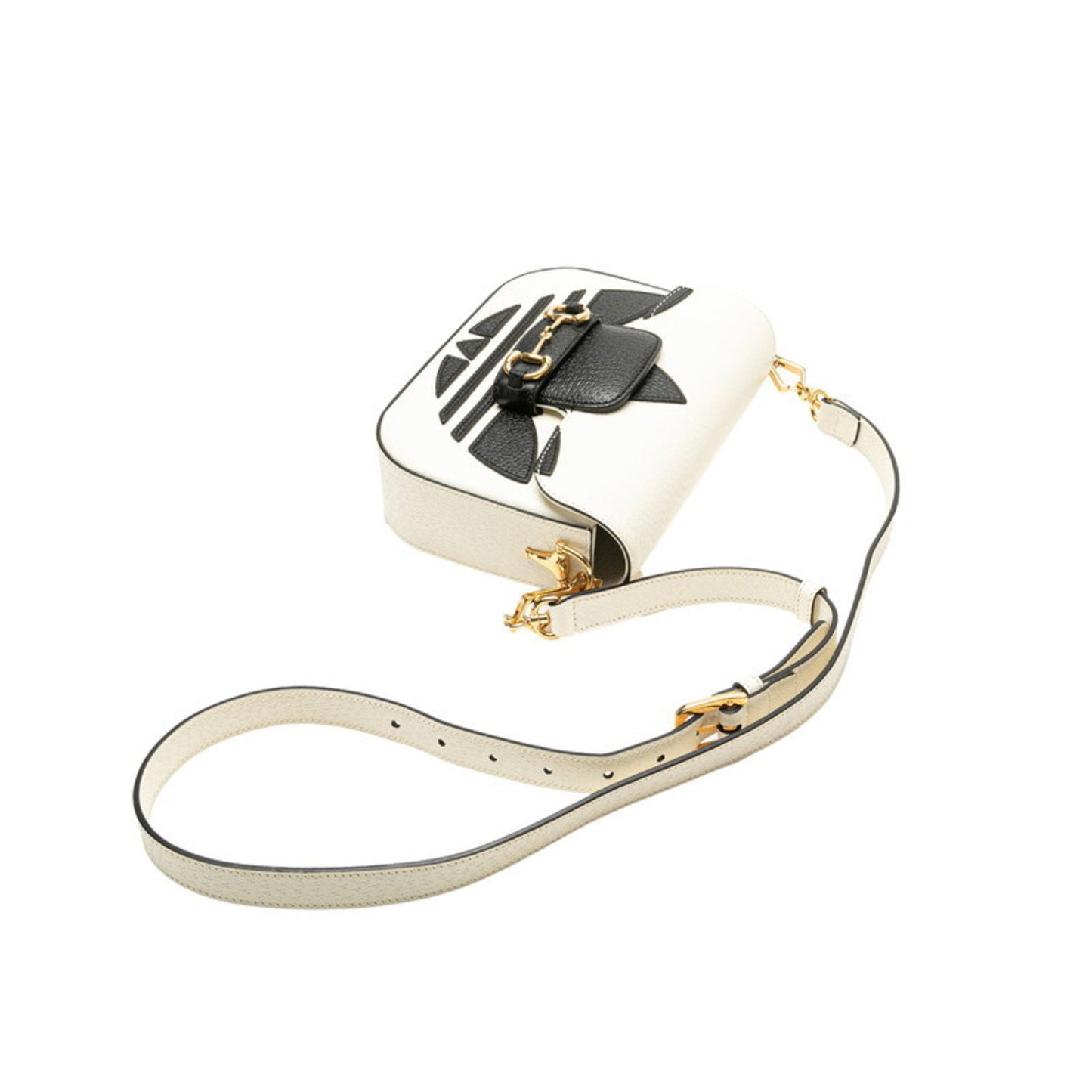 Gucci Horsebit, White, Leather, shoulder