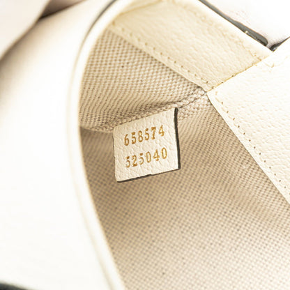 Gucci Horsebit, White, Leather, shoulder