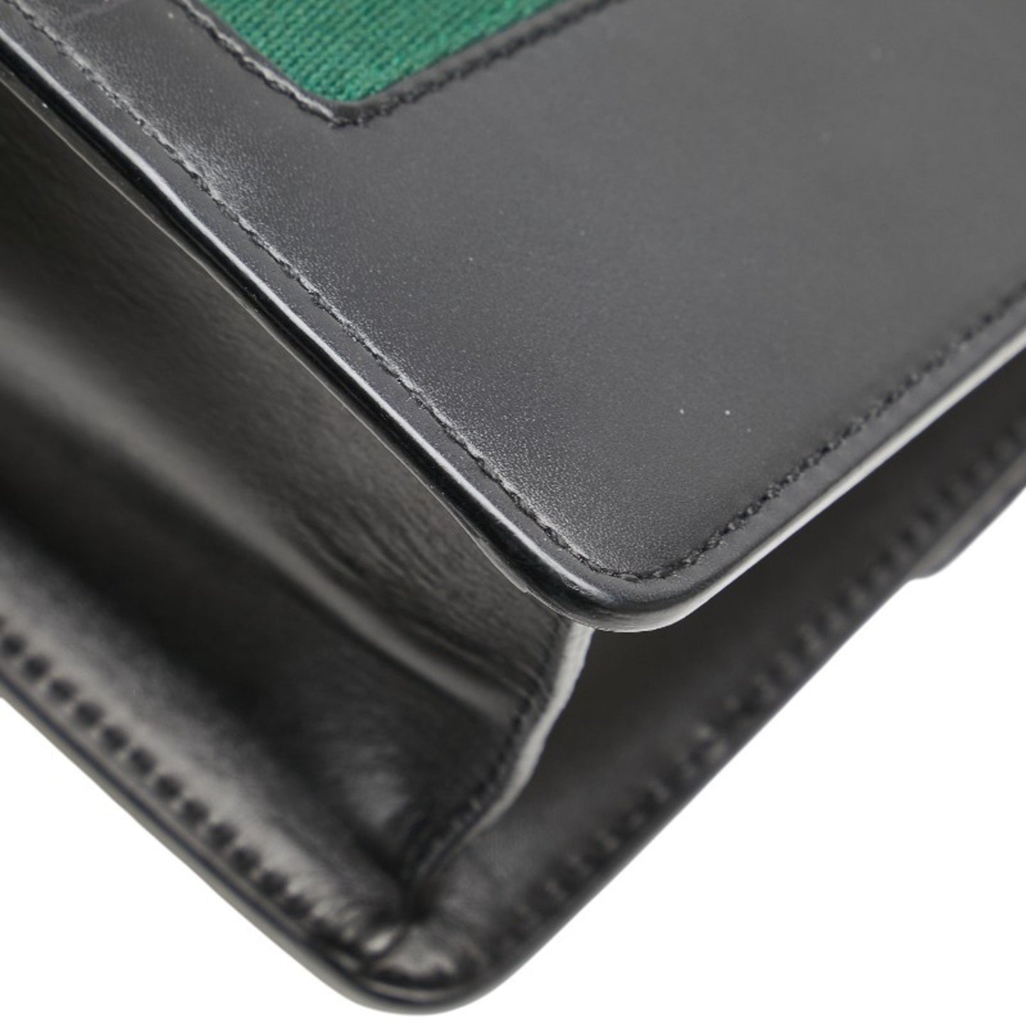 Gucci Sylvie, Black, Leather, shoulder