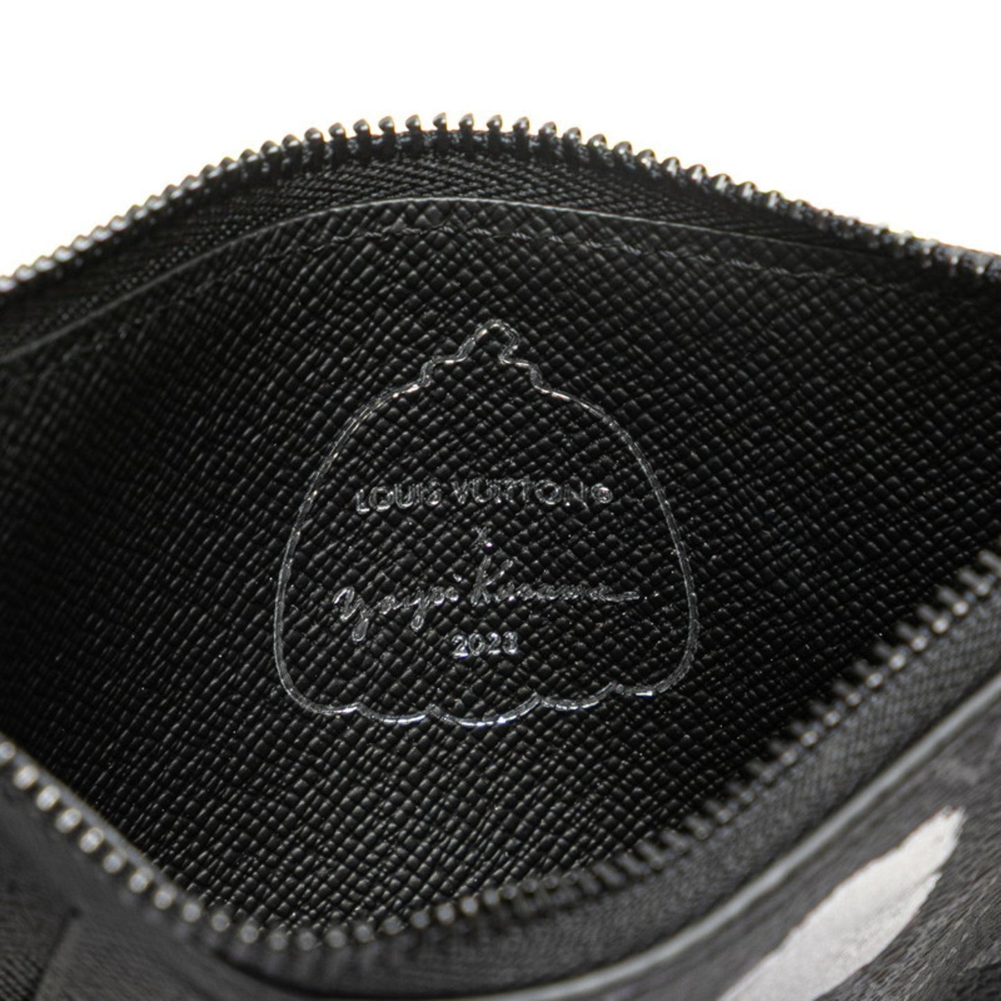 Louis Vuitton Card case, Black, Leather, wallet