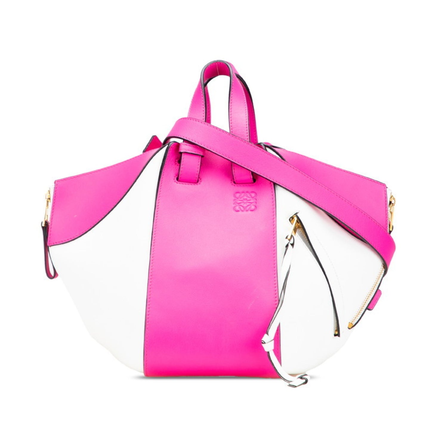 Loewe Hammock, Pink, Leather, handbag