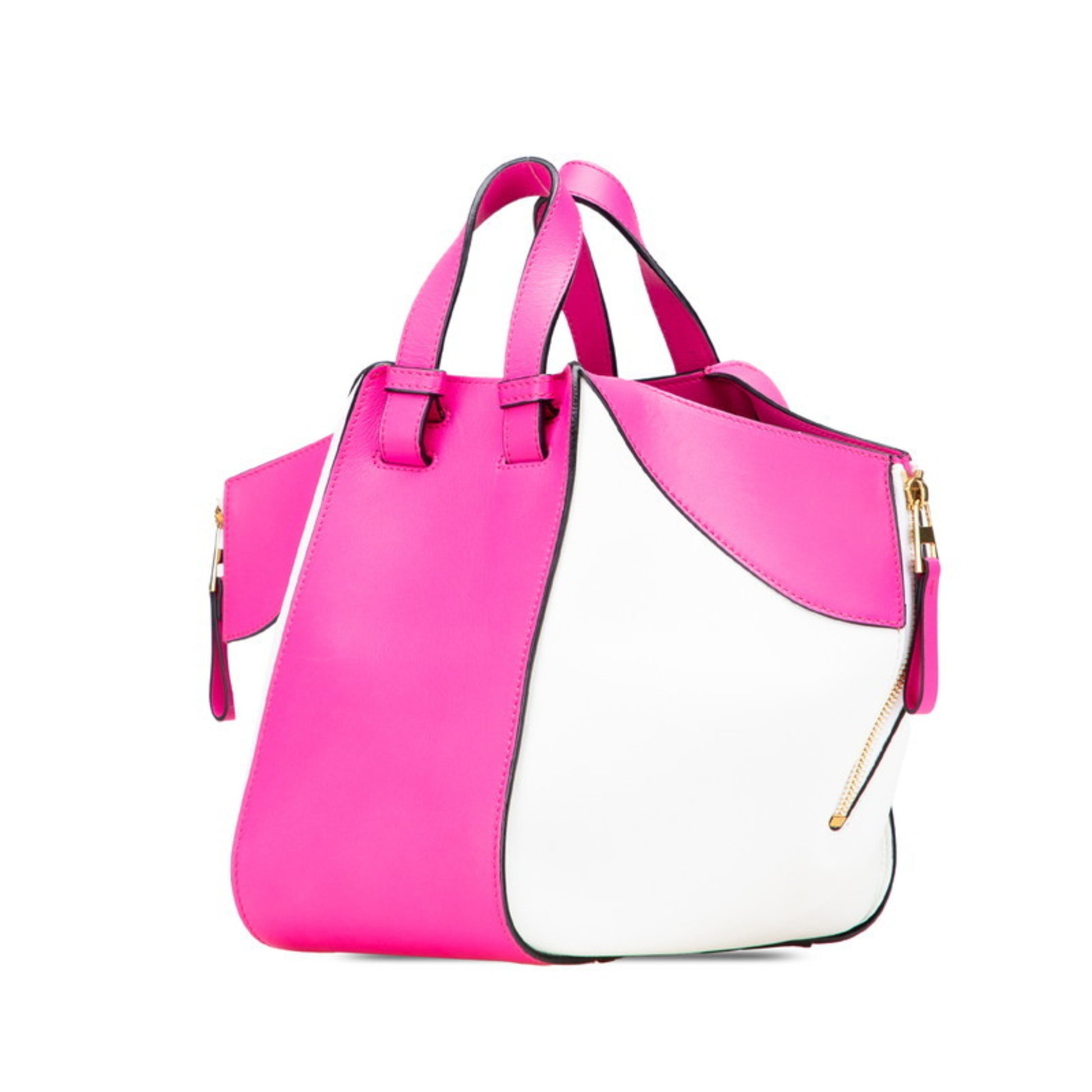 Loewe Hammock, Pink, Leather, handbag