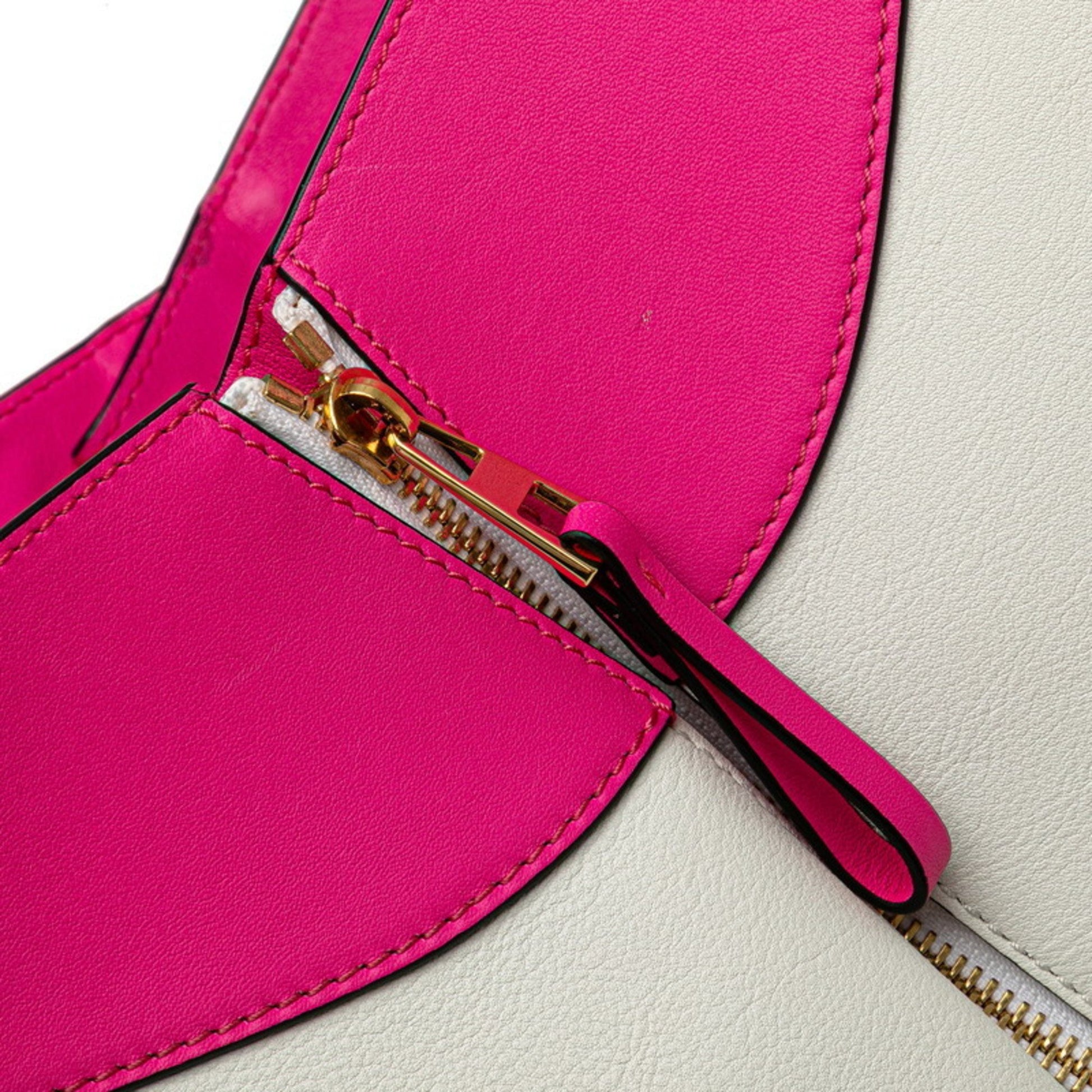 Loewe Hammock, Pink, Leather, handbag