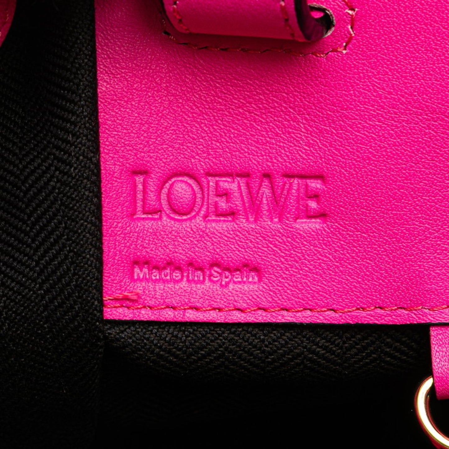 Loewe Hammock, Pink, Leather, handbag