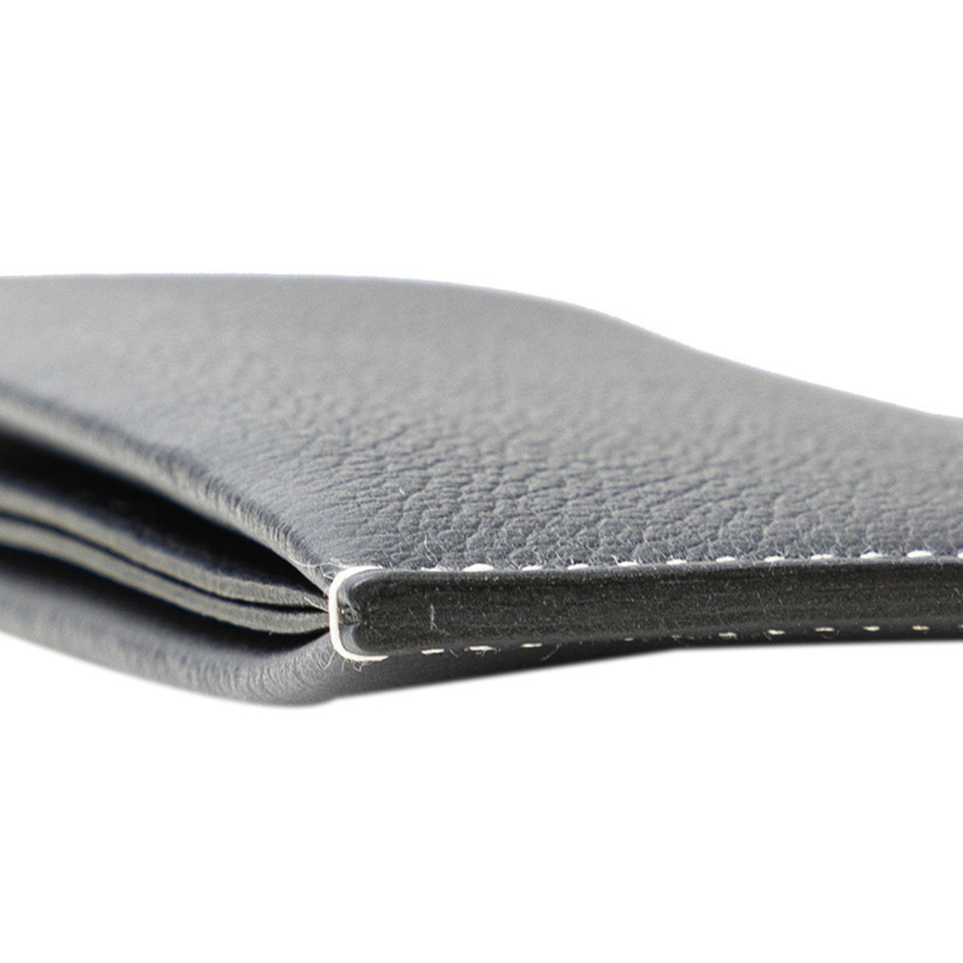 Hermès H, Navy, Leather, wallet