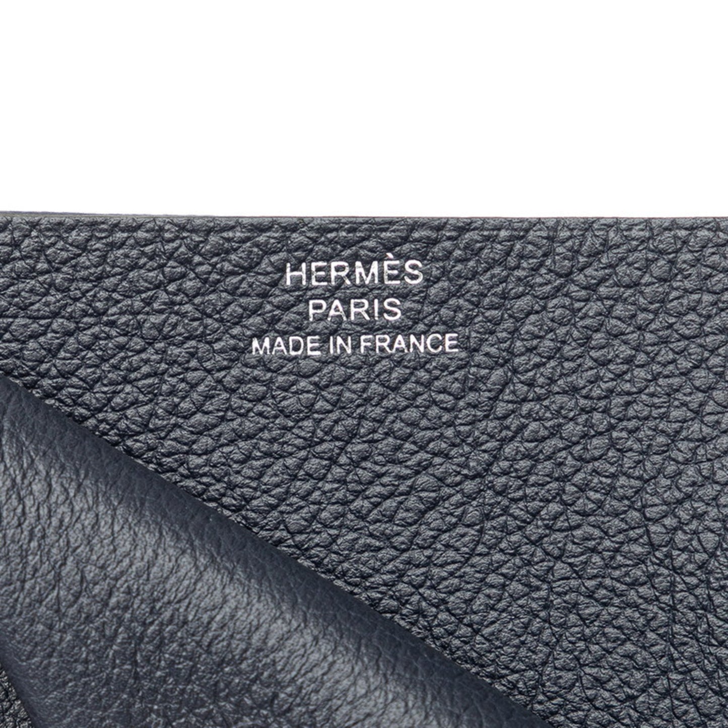 Hermès H, Navy, Leather, wallet