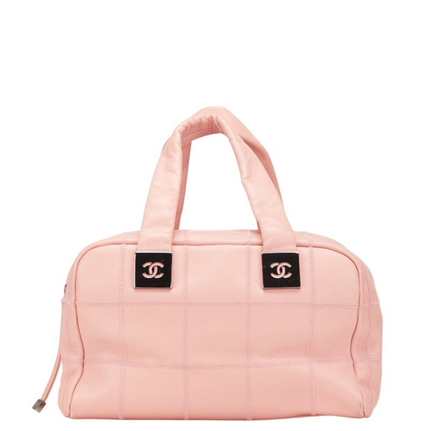 Chanel Chocolate bar, Pink, Leather, handbag