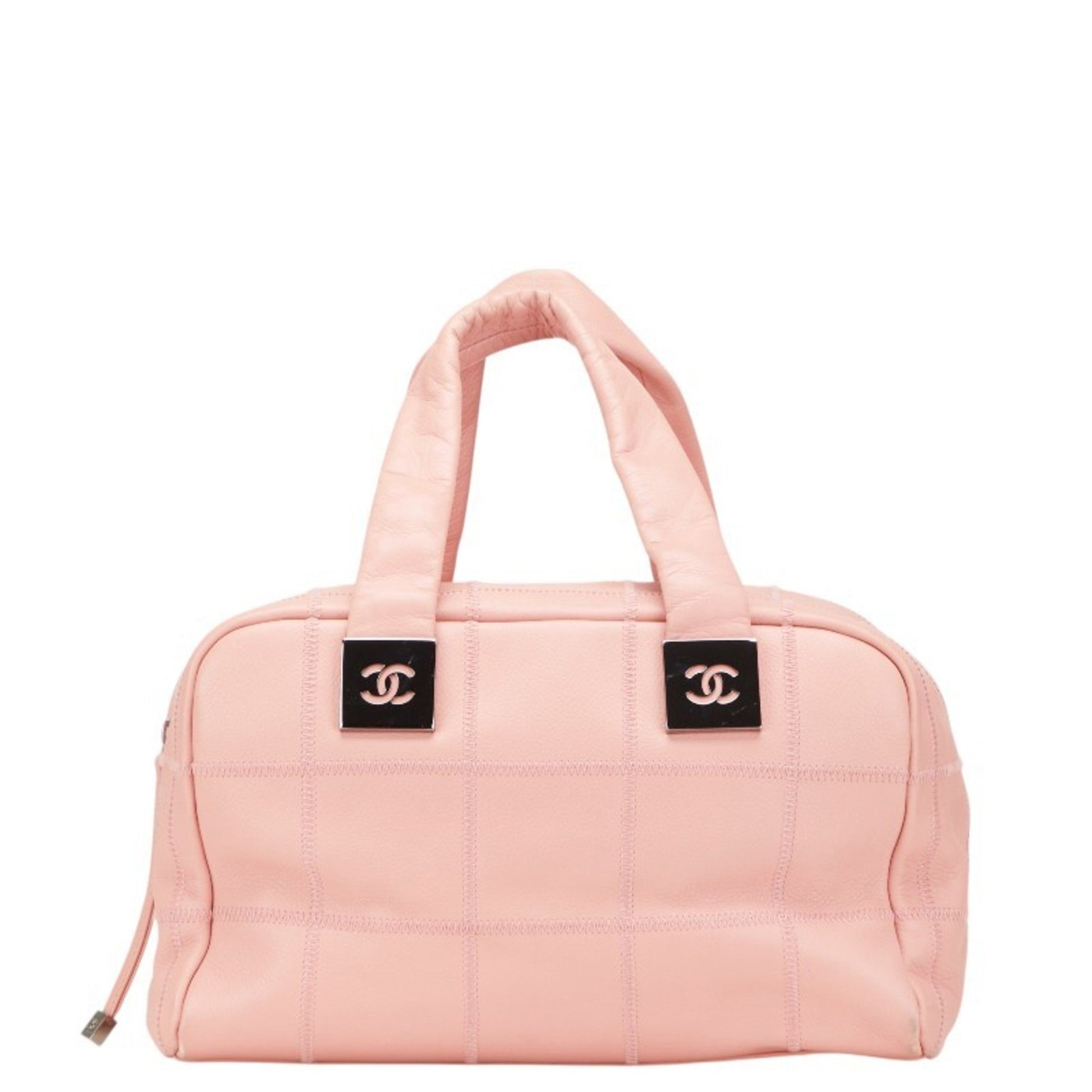 Chanel Chocolate bar, Pink, Leather, handbag