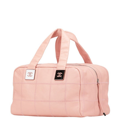 Chanel Chocolate bar, Pink, Leather, handbag