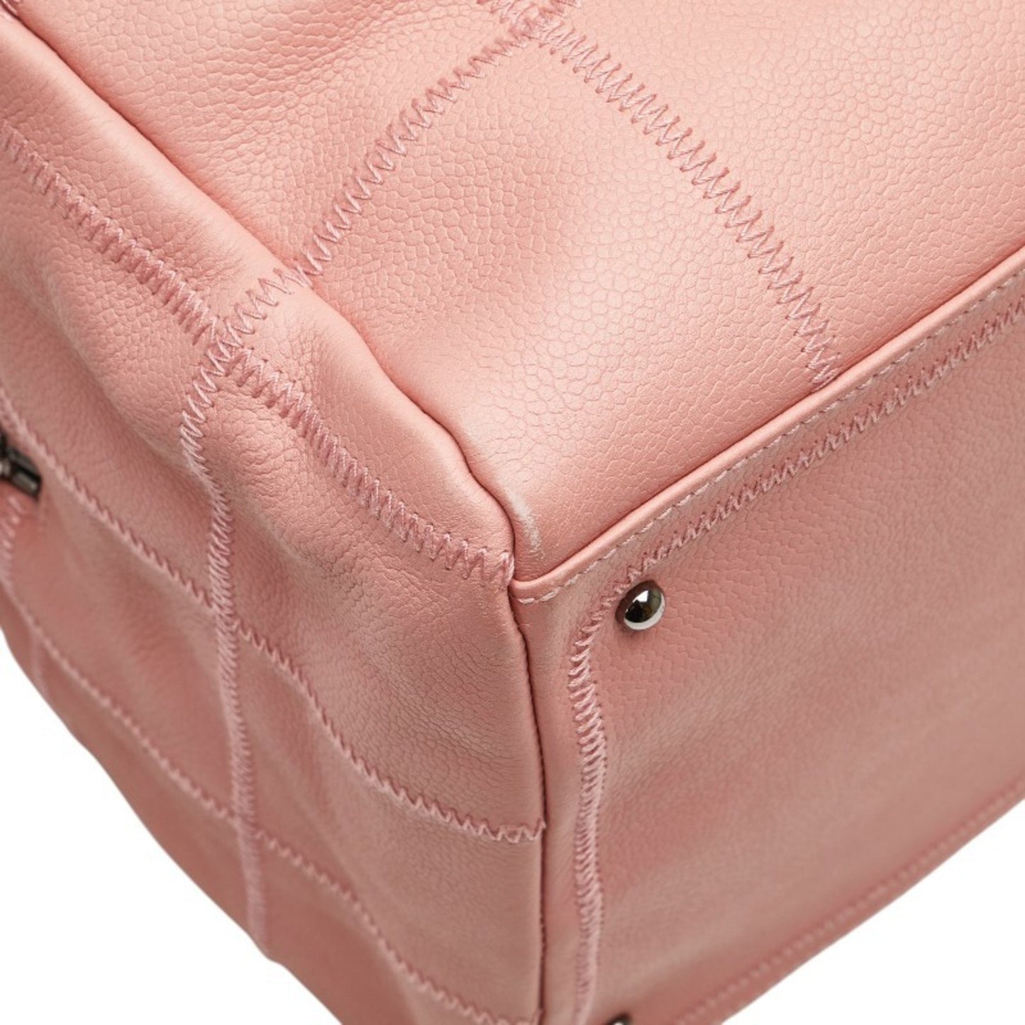 Chanel Chocolate bar, Pink, Leather, handbag