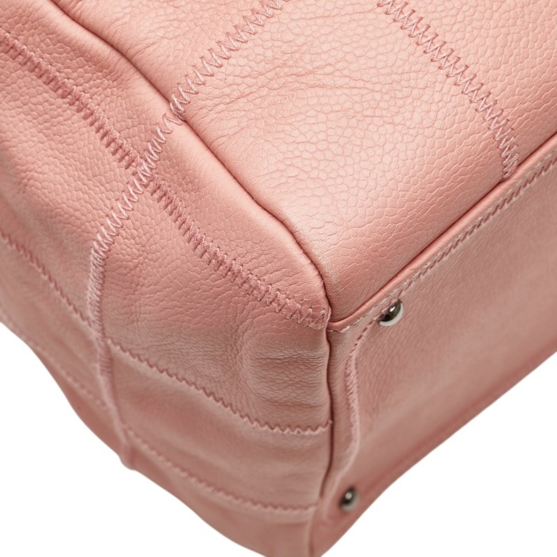 Chanel Chocolate bar, Pink, Leather, handbag
