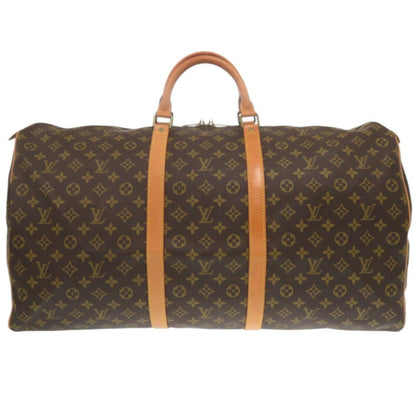 Louis Vuitton Keepall 60, Brown, Canvas, travel