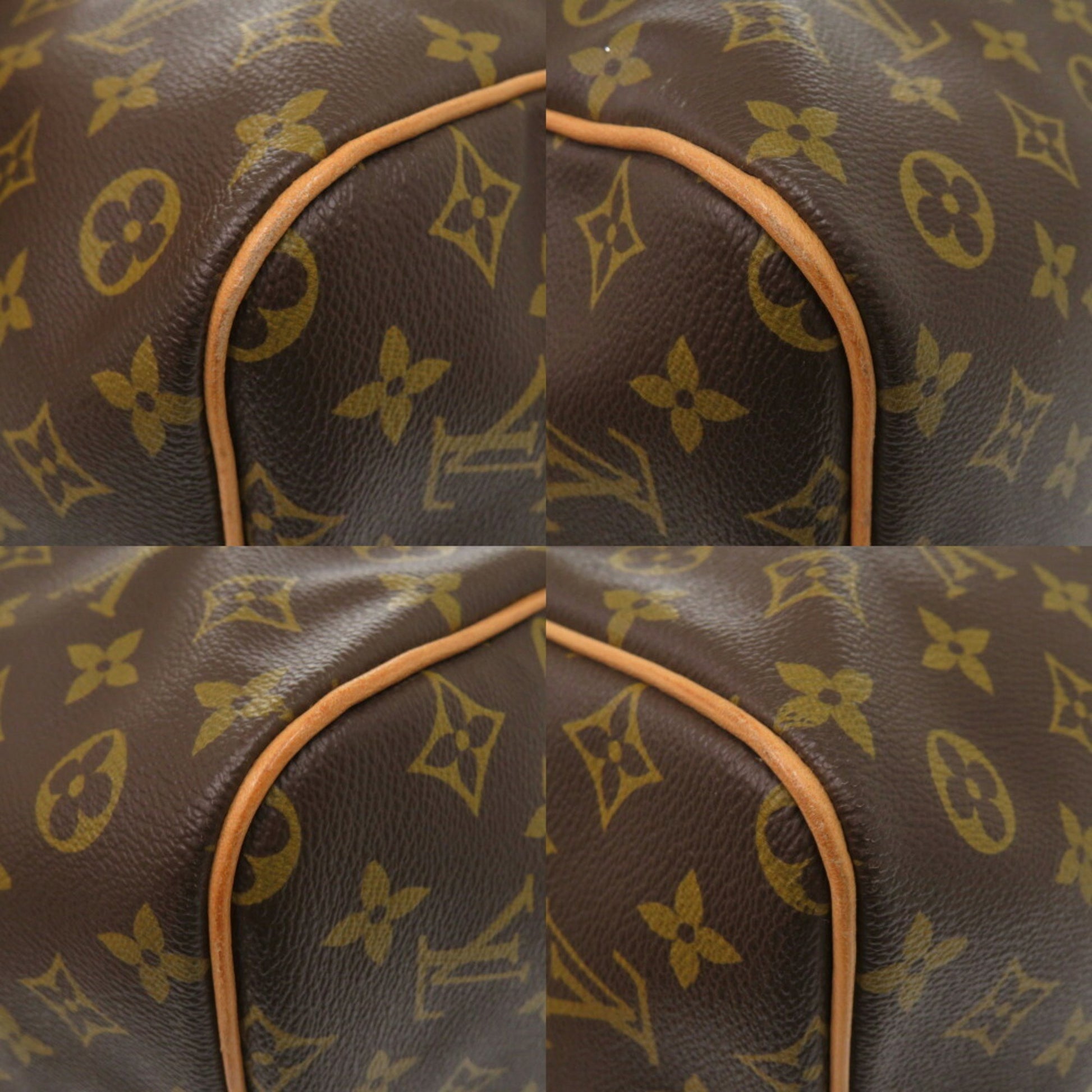 Louis Vuitton Keepall 60, Brown, Canvas, travel