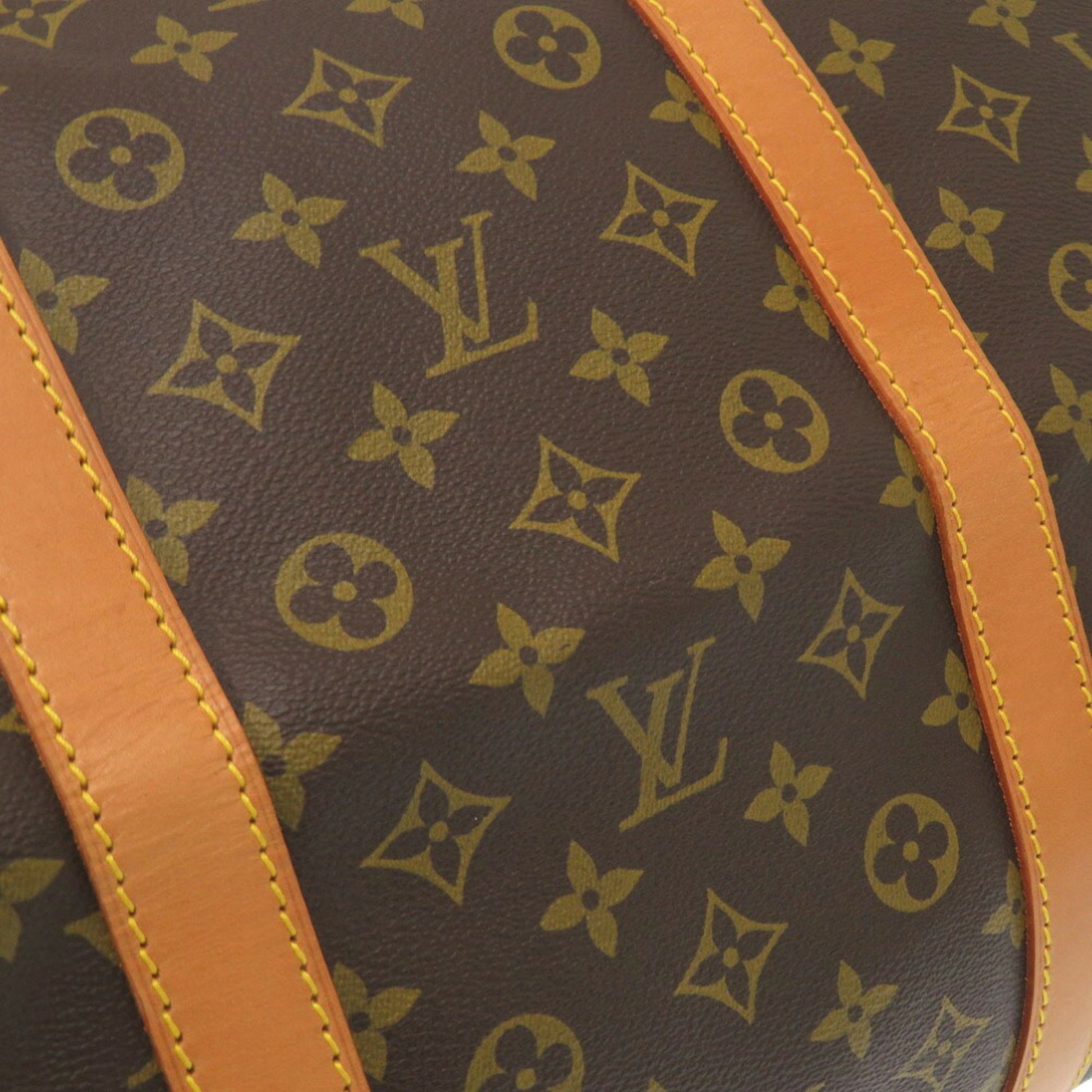 Louis Vuitton Keepall 60, Brown, Canvas, travel