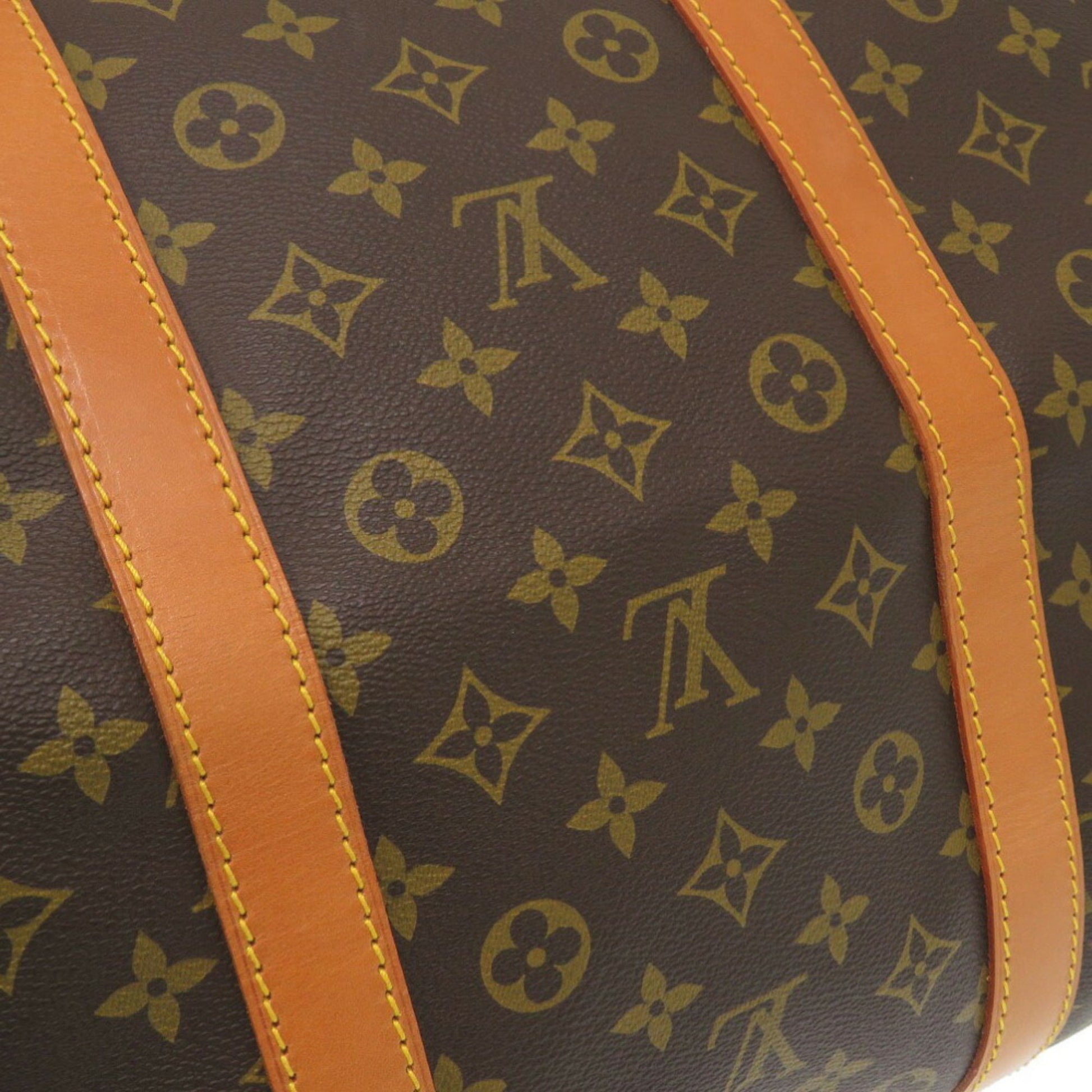 Louis Vuitton Keepall 60, Brown, Canvas, travel